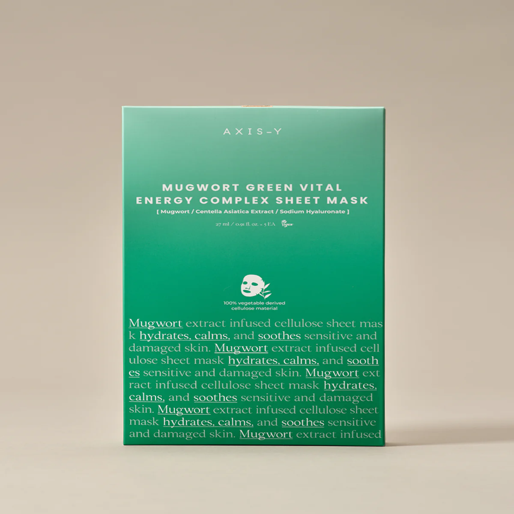 Mugwort Green Vital Energy Complex Sheet Mask 27ml