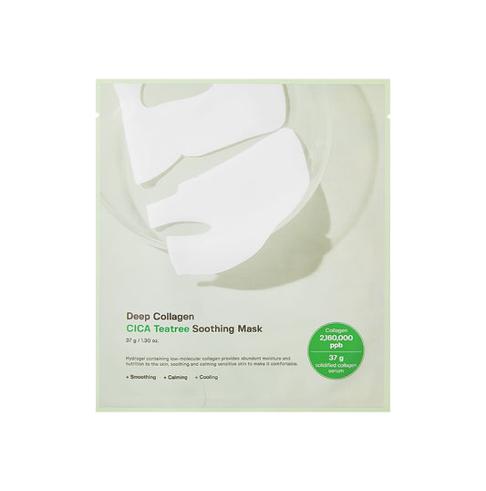 Deep Collagen Cica Teatree Soothing Mask 4pc